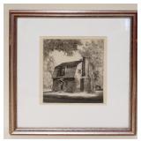 1051	LOUIS ORR SIGNED ENGRAVING OF PRESIDENT ANDREW JOHNSONS BIRTHPLACE, APPROXIMATELY 15 1/2 IN X 1