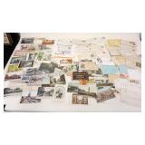 1064	LOT OF ASSORTED POSTCARDS & ENVELOPES PLUS RELATED