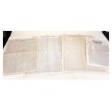 1068	LOT OF 4 ANTIQUE NEWSPAPERS, NEW YORK AMERICAN 1826, DAILY ALBANY ARGUS 1838, KALAMAZOO GAZETTE