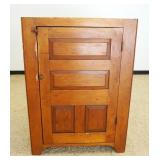 1093	ANTIQUE COUNTRY PINE JAM/PRESERVE CUPBOARD W/PANELED DOOR, APPROXIMATELY 39 IN X 17 IN X 54 IN 