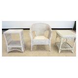 1106	3 PIECES WICKER PATIO FURNITURE