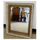 1124	ANTIQUE MIRROR IN ORNATE GESSO FRAME, APPROXIMATELY 25 IN X 32 IN