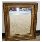 1126	ANTIQUE MIRROR IN ORNATE GESSO FRAME, APPROXIMATELY 27 IN X 33 IN