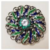 1141	STERLING BROOCH, APPROXIMATELY 1 1/2 IN