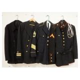 1180	LOT OF US MILITARY COATS INCLUDES ONE NAVY & 3 AIRFORCE ADLER SIZE 40L, DAVIS CLOTHING COMPANY 