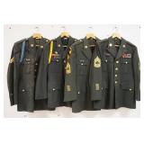 1182	LOT 4 US MILITARY COATS INCLUDES SIZE 41R, 39S & 44S