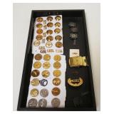 1195	US MILITARY LOT MEDALS & INSIGNIAS, SOME STERLING