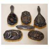 1237	ASSORTED VICTORIAN DRESSER ITEMS INCLUDING STERLING