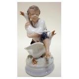 1246	ROYAL COPENHAGEN FIGURINE OF YOUNG BOY WITH GEESE, APPROXIMATELY 7 IN H