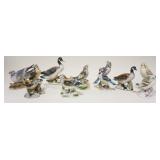 1248	LOT OF 8 PORCELAIN BIRD STATUES INCLUDING JSC, LARGEST APPROXIMATELY 8 IN HIGH