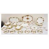 1033	ROYAL ALBERT OLD COUNTRY ROSE DINNERWARE SET, 65 PIECES