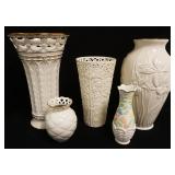 1034	GROUP OF ASSORTED LENOX VASES, LARGEST APPROXIMATELY 16 IN HIGH