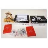 1040	LOT OF ASSORTED LENOX ANIMALS & ORNAMENTS INCLUDING LENOX ALPINE