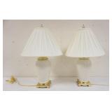 1041	PAIR OF LENOX TABLE LAMPS, APPROXIMATELY 24 IN HIGH