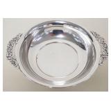 1058	POOLE STERLING DOUBLE HANDLED BOWL, 2.0 OZT
