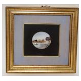 1094	FRAMED MARBLE MOSAIC VATICAN ROME, APPROXIMATELY 11 IN X 11 IN OVERALL