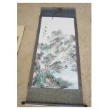 1106	ASIAN PICTORIAL SCROLL, APPROXIMATELY 68 IN X 28 IN WIDE