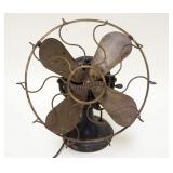 1135	ANTIQUE WESTINGHOUSE BRASS BLADE ELECTRIC FAN, APPROXIMATELY 18 IN HIGH