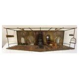 1139	SIGNED CURTIS JERE METAL SCULPTURE, APPROXIMATELY 16 IN X 49 IN X 10 IN