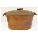 1149	COPPER WASH TUB, APPROXIMATELY 13 IN X 30 IN X 19 IN HIGH