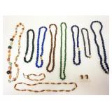 1151	GROUP OF ASSORTED COSTUME JEWELRY INCLUDING LAPIS NECKLACES