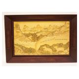 1159	SWISS WOOD CARVING ARTIST SIGNED, APPROXIMATELY 32 IN X 24 IN OVERALL