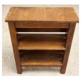 1214	MISSION OAK BOOKCASE, APPROXIMATELY 26 IN X 12 IN X 32 IN