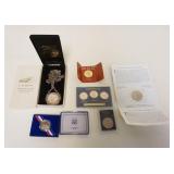 1229	LOT OF ASSORTED UNITED STATES COINS, 1972 EISENHOWER DOLLAR, 1986 HALF PROOF, 1976 EISENHOWER D