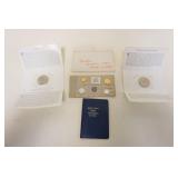1231	LOT FOREIGN COINS, AUSTRIA 1964 PROOF SET, BRITIANS FIRST DECIMAL COINS COMMEMORATIVE, CHURCHHI
