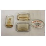 1238	GROUP OF 4 ANTIQUE ADVERTISING & SOUVENIR PAPERWEIGHTS