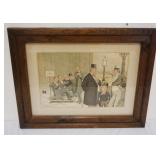 1242	HUMOROUS VICTORIAN PRINT OF GENTLEMAN, SIGNED SPY, APPROXIMATELY 22 IN X 28 IN OVERALL