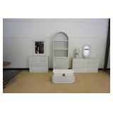 1244	WICKER 7 PIECE BEDROOM SET