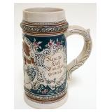 1051	GERMAN 1L STEIN	GERMAN 1L STEIN, APPROXIMATELY 8 1/2 IN HIGH