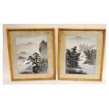 1075	PAIR OF FRAMED CHARACTER SIGNED ASIAN ARTWORK	PAIR OF FRAMED CHARACTER SIGNED ASIAN ARTWORK, ST