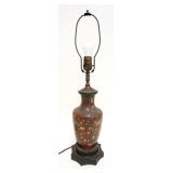 1082	ANTIQUE ASIAN CLOISONNE LAMP	ANTIQUE ASIAN CLOISONNE LAMP, APPROXIMATELY 25 IN H