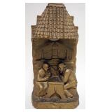 1116	CHALK FIGURAL LAMP	CHALK FIGURAL LAMP OF 2 MEN PLAYING CHESS, APPROXIMATELY 13 IN H