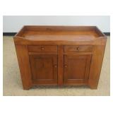 1136	ANTIQUE PINE DRY SINK	ANTIQUE PINE DRY SINK, 2 DRAWERS OVER 2 DOORS, APPROXIMATELY 18 IN X 43 I