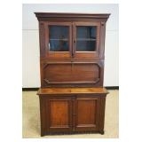 1144	WALNUT 2 PART STEP BACK FALL FRONT SECRETARY	WALNUT 2 PART STEP BACK FALL FRONT SECRETARY, BOOK
