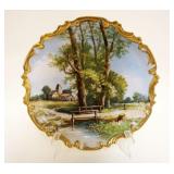 1161	LARGE ARTIST SIGNED HAND PAINTED LIMOGES PLATE	LARGE ARTIST SIGNED HAND PAINTED LIMOGES PLATE, 