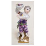 1165	ANTIQUE PORCELAIN FIGURE OF CHILD	ANTIQUE PORCELAIN FIGURE OF CHILD CARRYING FRUIT BOWL, APPROX