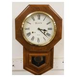 1167	SCHOOL HOUSE STYLE HANGING WALL CLOCK	SCHOOL HOUSE STYLE HANGING WALL CLOCK, KEY WOUND, MONTGOM