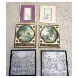 1179	LOT OF ASSORTED DECORATIVE FRAMED PRINTS	LOT OF ASSORTED DECORATIVE FRAMED PRINTS INCLUDING ASI