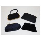1201	4 VINTAGE EVENING BAGS	GROUP OF 4 VINTAGE EVENING BAGS