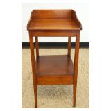 1221	SMALL COUNTRY PINE WASH BOWL STAND	SMALL COUNTRY PINE WASH BOWL STAND, APPROXIMATELY 15 IN X 15