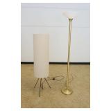 1010	2 MODERN STYLE FLOOR LAMPS, TALLEST APPROXIMATELY 72 IN HIGH