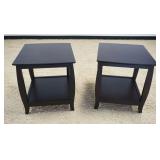 1015	BARONET SOFA LAMP TABLES, APPROXIMATELY 21 IN X 24 IN X 23 IN HIGH