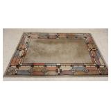 1028	SHAW MISSION STYLE AREA RUG, APPROXIMATELY 90 IN X 63 IN