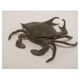1070	BRASS CRAB INKWELL, APPROXIMATELY 7 IN X 8 IN