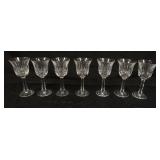 1090	WATERFORD CRYSTAL STEMWARE GROUP OF 7-7 IN