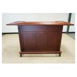 1112	CALIFORNIA HOUSE FINELY CRAFTED GAME ROOM FURNITURE, BAR, APPROXIMATELY 72 IN X 27 IN X 43 IN H